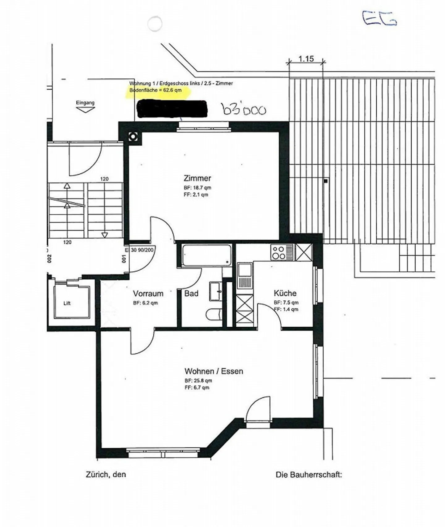 2.5 Zimmerwohnung in Uster - Foto 1 von 11
