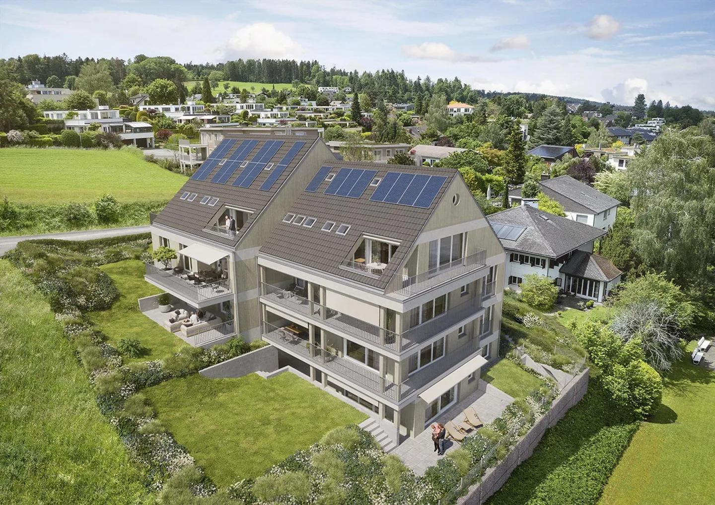Inizio della costruzione - bellissimo attico di 4,5 locali in vendita - Foto 4 di 10