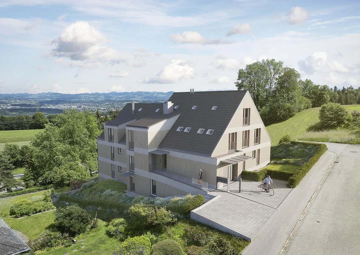 Inizio della costruzione - bellissimo attico di 4,5 locali in vendita - Foto 5 di 10