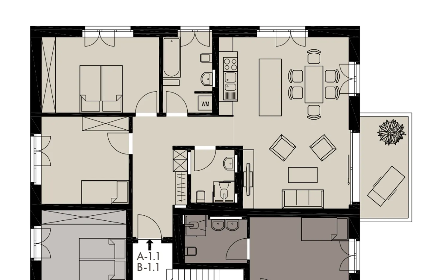 Nuovo appartamento di 3,5 stanze: vivere in campagna con collegamento alla città - Foto 2 di 11