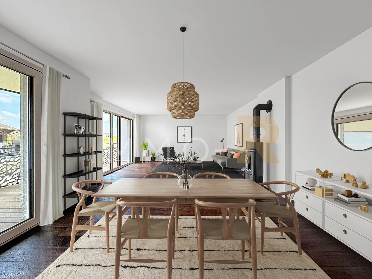 It has everything to charm you. Large 4.5-room apartment with a 27m2 balcony - Photo 1 of 7