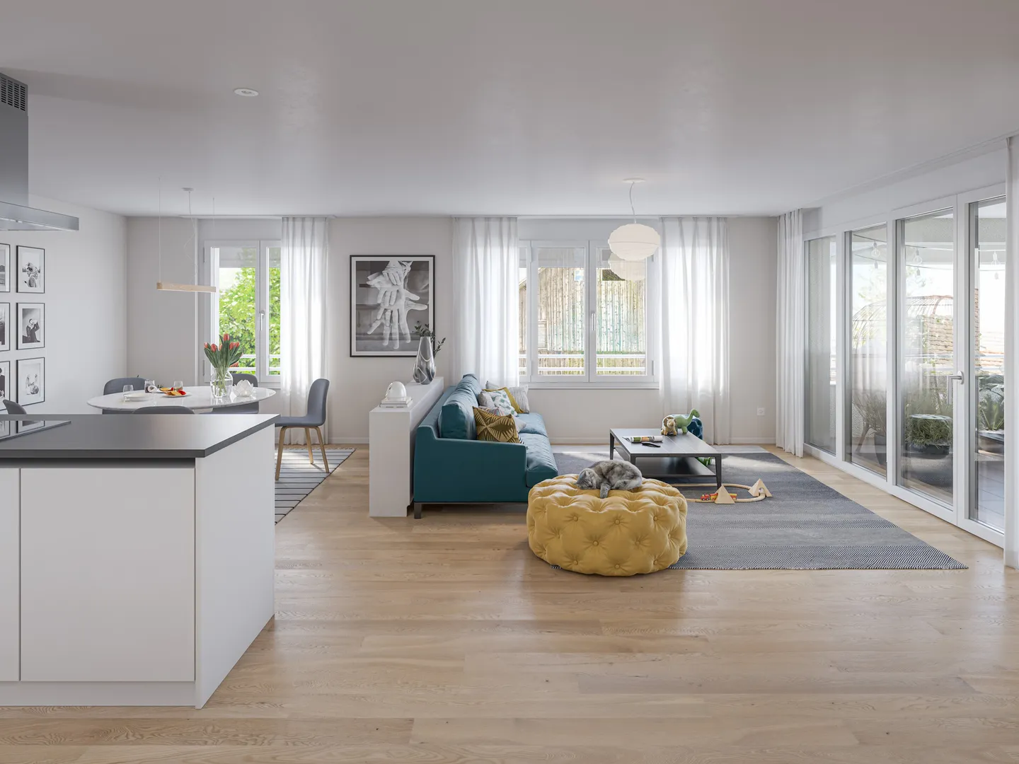 Modernes Einfamilienhaus in Natur - Foto 3 von 7