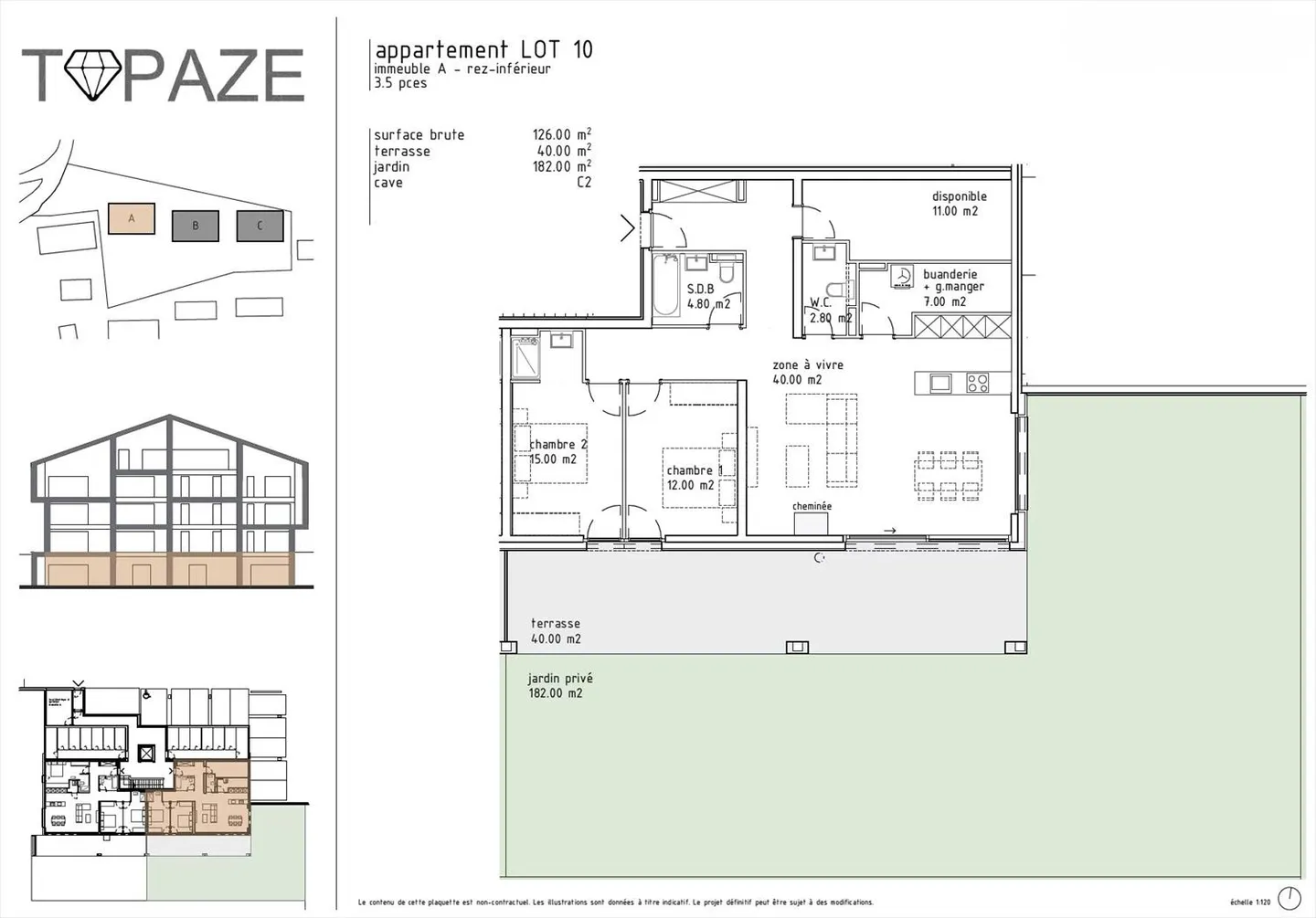 TOPAZE - Appartamento 3,5 locali - Ultima offerta! - Foto 6 di 6