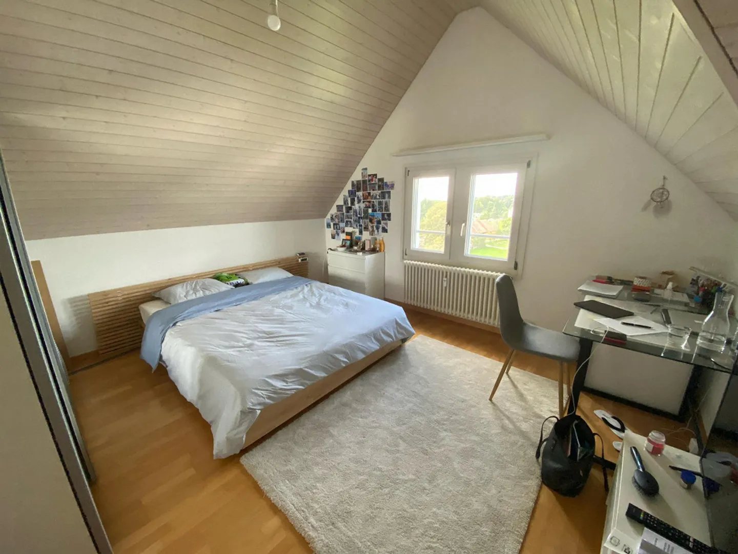 3 Room Attic Apartment with a View Next to Children's Festival Meadow and University - Photo 8 of 10