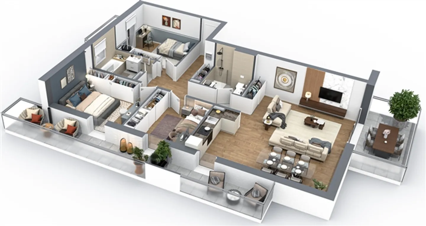 NEW PROJECT - 4.5 ROOM APARTMENT - NEAR STATION - PANORAMIC VIEW - Photo 2 of 9