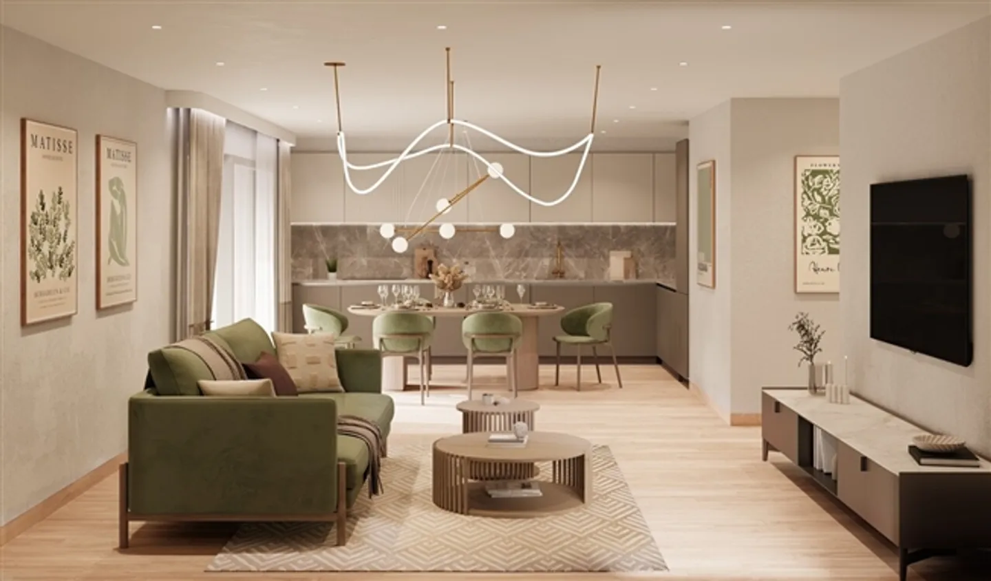 NEW PROJECT - 4.5 ROOM APARTMENT - NEAR STATION - PANORAMIC VIEW - Photo 6 of 9