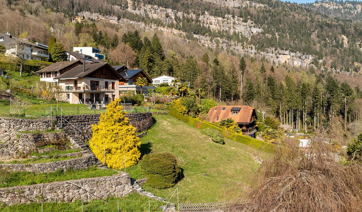 Traumhafte Aussichtslage mit See- und Bergpanorama an privilegierte... - Photo 4 sur 6