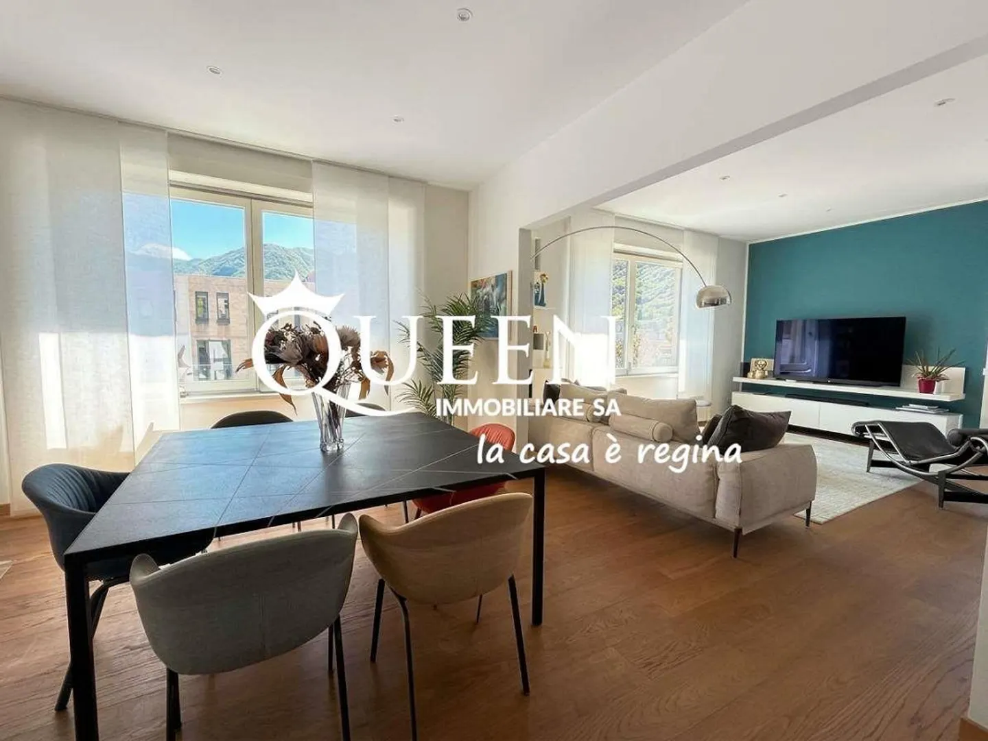 Lugano Zentrum: Helles und Elegantes 4,5-Zimmer-Apartment mit Balkon - Foto 1 von 13