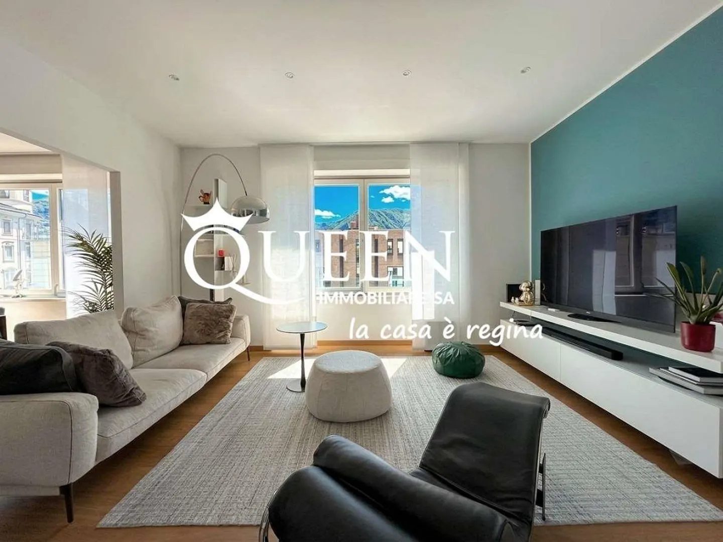 Lugano Zentrum: Helles und Elegantes 4,5-Zimmer-Apartment mit Balkon - Foto 4 von 13