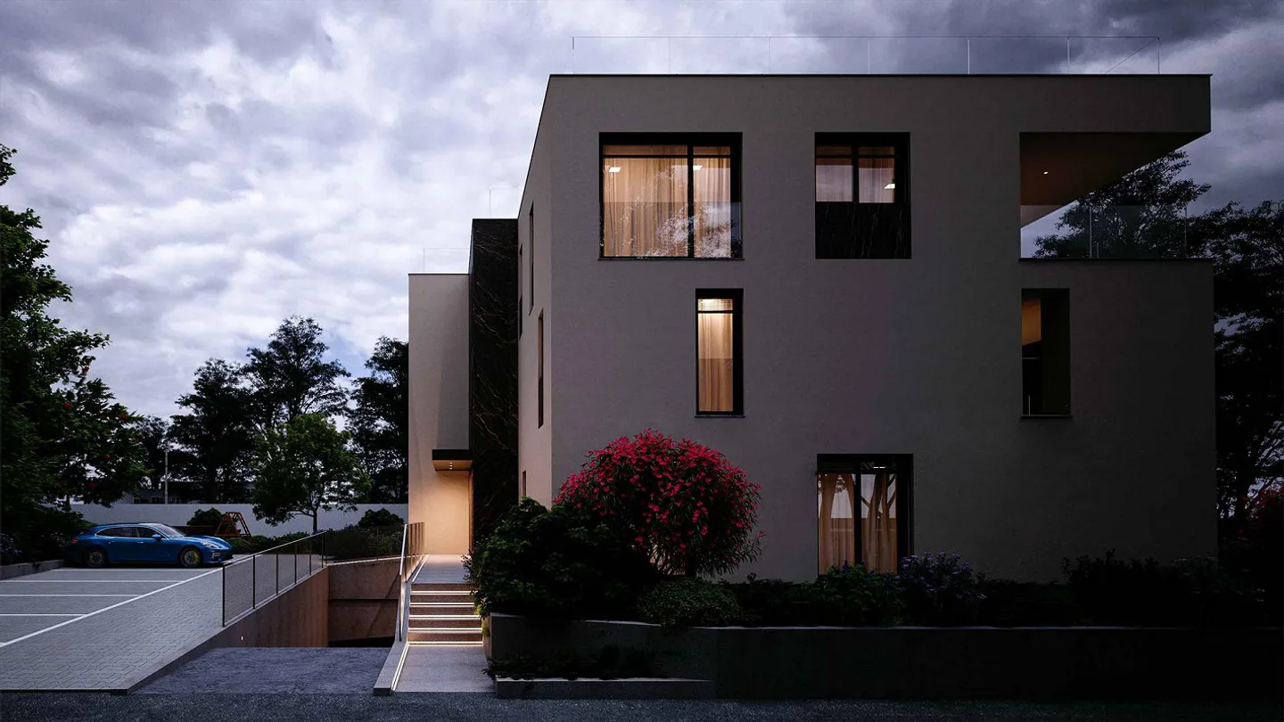 STUNDEVOLLES NEUES WOHNUNG UMGEBEN VON GRÜN MIT PRIVATGARTEN - Foto 2 von 3