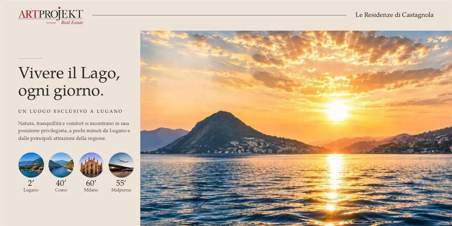 The Residences of Castagnola - living on the lakeside of Lugano - Photo 1 of 13