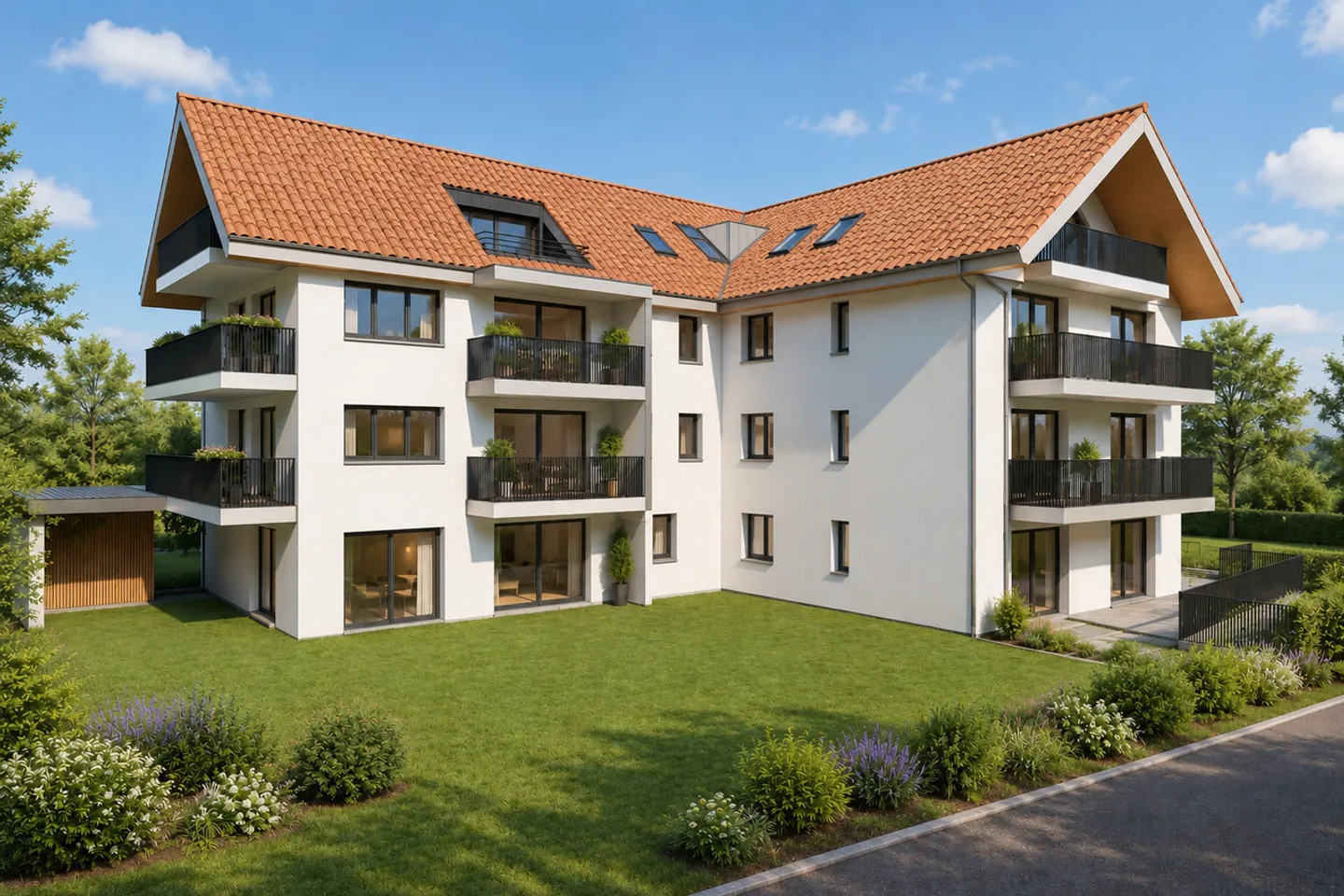 New 4.5-room apartment in the heart of Oron-la-Ville - Photo 1 of 8