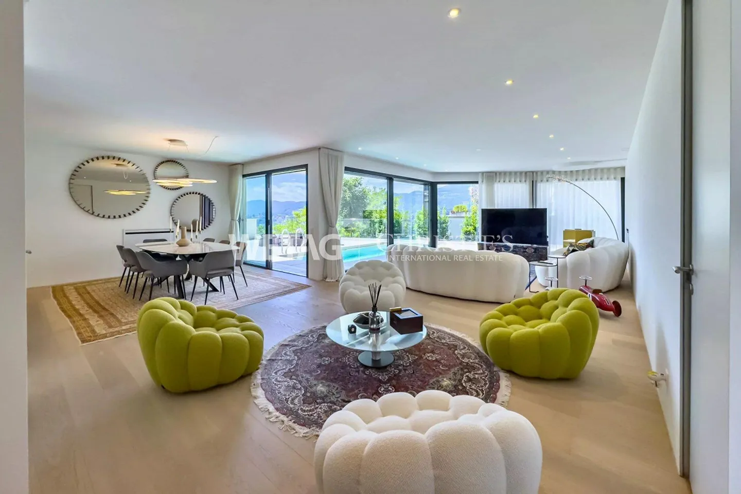 Lugano-Viganello : villa moderne avec vue imprenable sur le lac de Lugano et piscine extérieure, également idéale comme résidence secondaire - Photo 3 sur 13