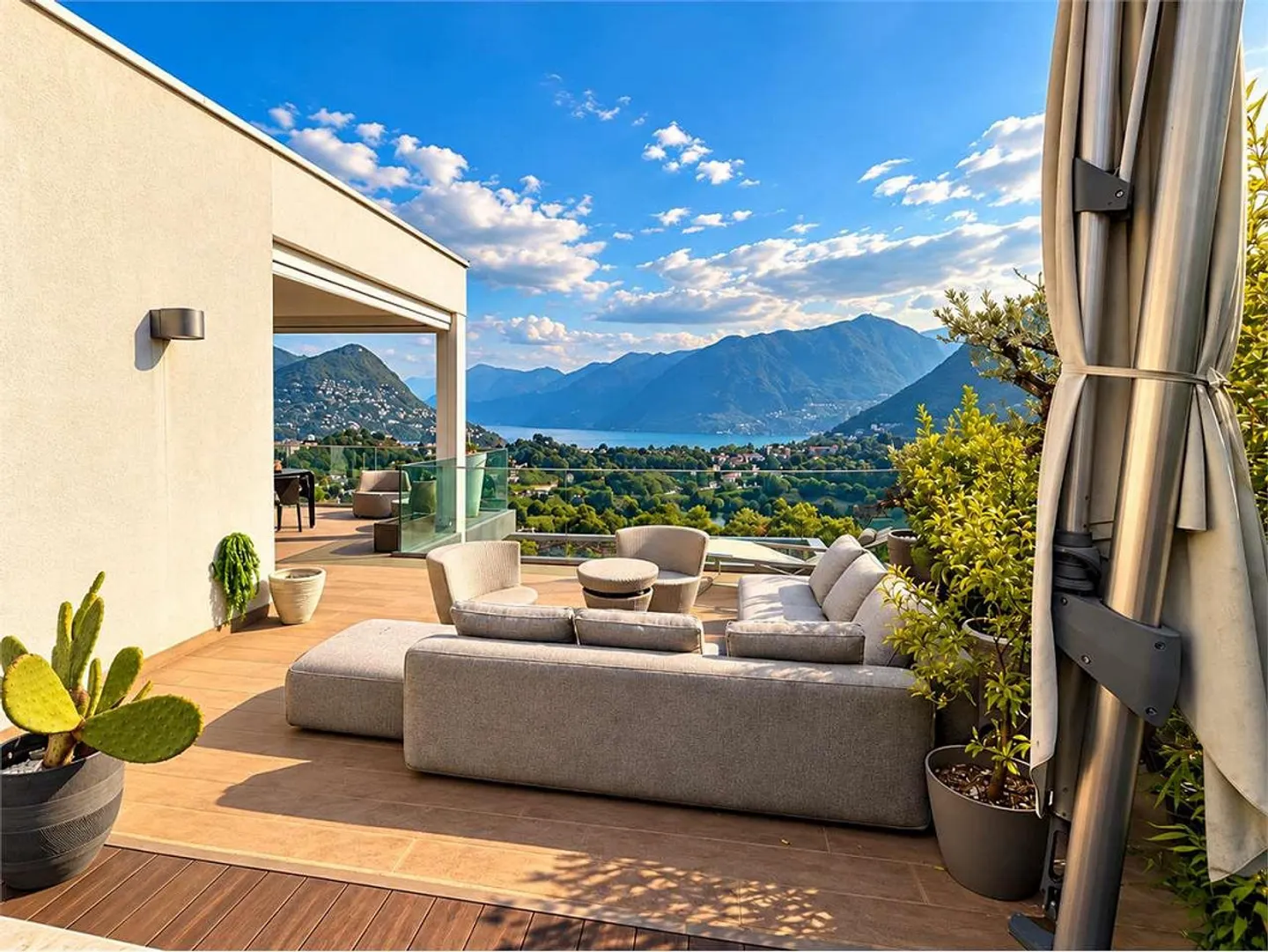 Penthouse with panoramic views in Muzzano - Elegance, privacy and view - Photo 4 of 13
