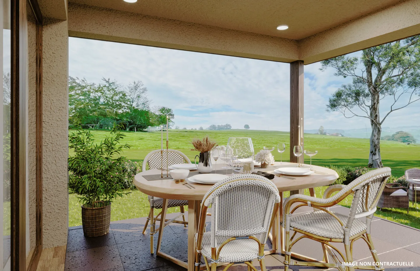 PANORAMIC VIEW - 3.5 Rooms with 130 m2 Garden Facing West! - Photo 6 of 9