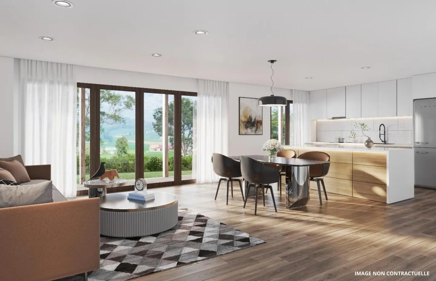 PANORAMIC VIEW - 3.5 Rooms with 130 m2 Garden Facing West! - Photo 7 of 9