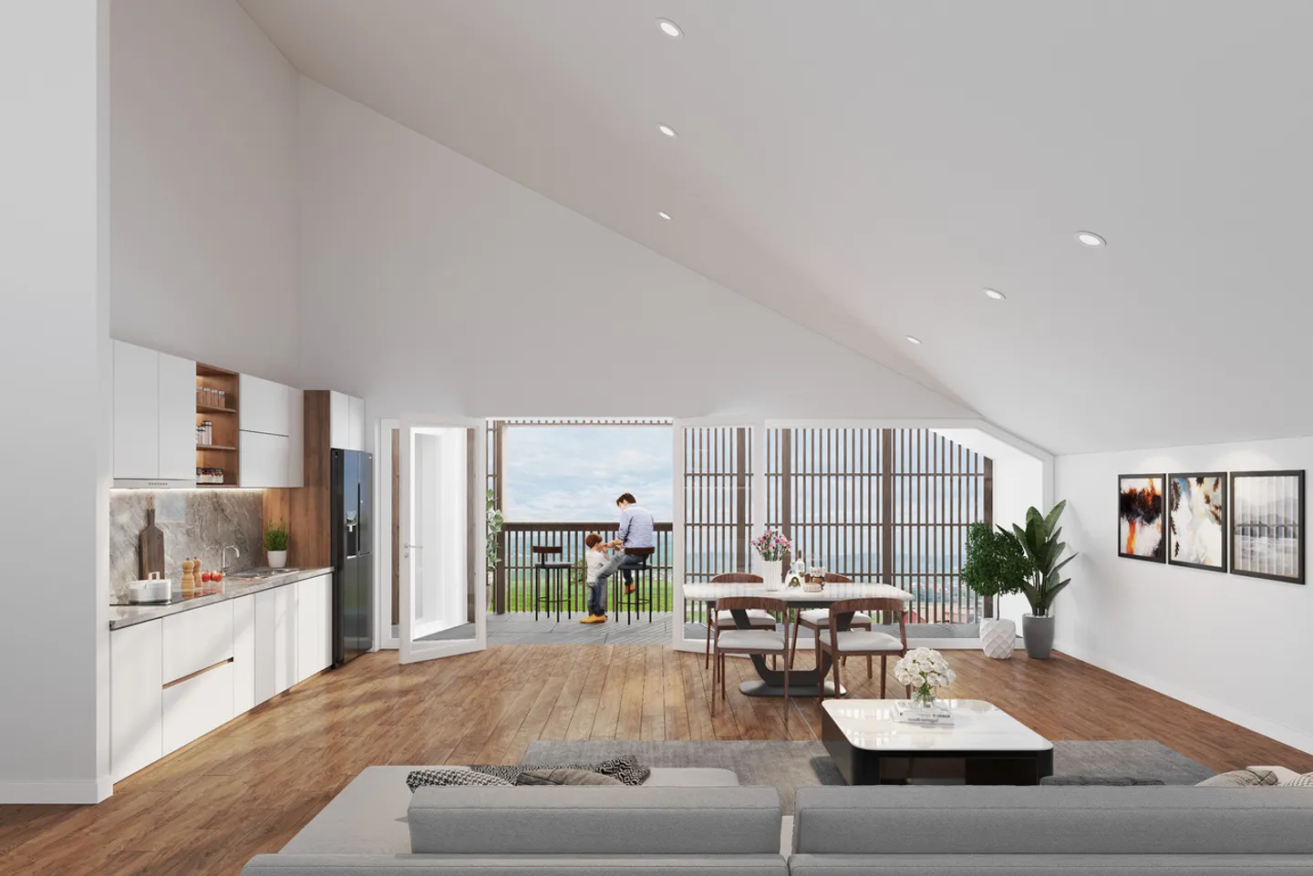 Penthouse apartment with 4.5 rooms and a ceiling height of over 4 meters! - Photo 4 of 8