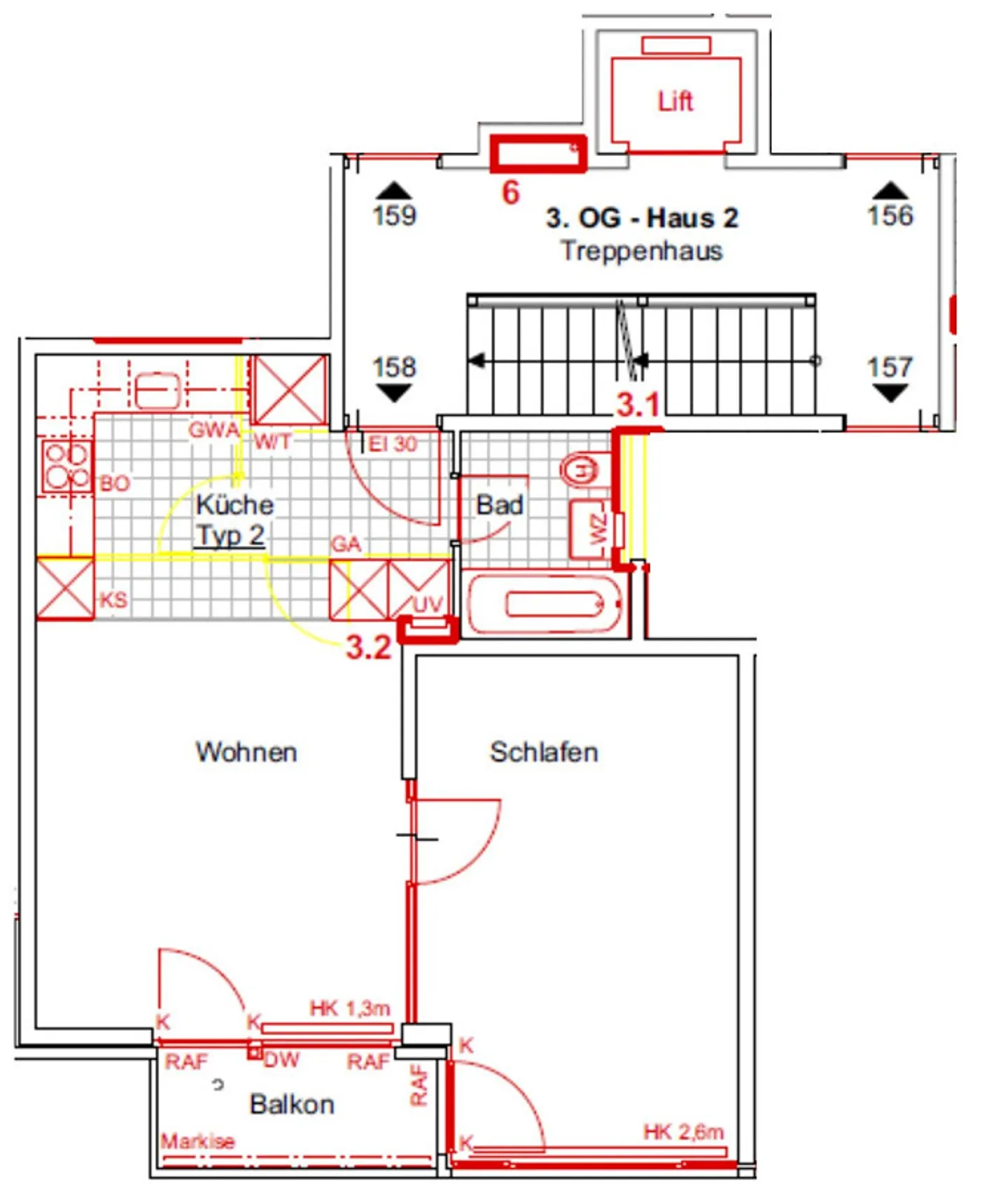 Renovated 2-room apartment in the St. Johann district - Photo 6 of 6