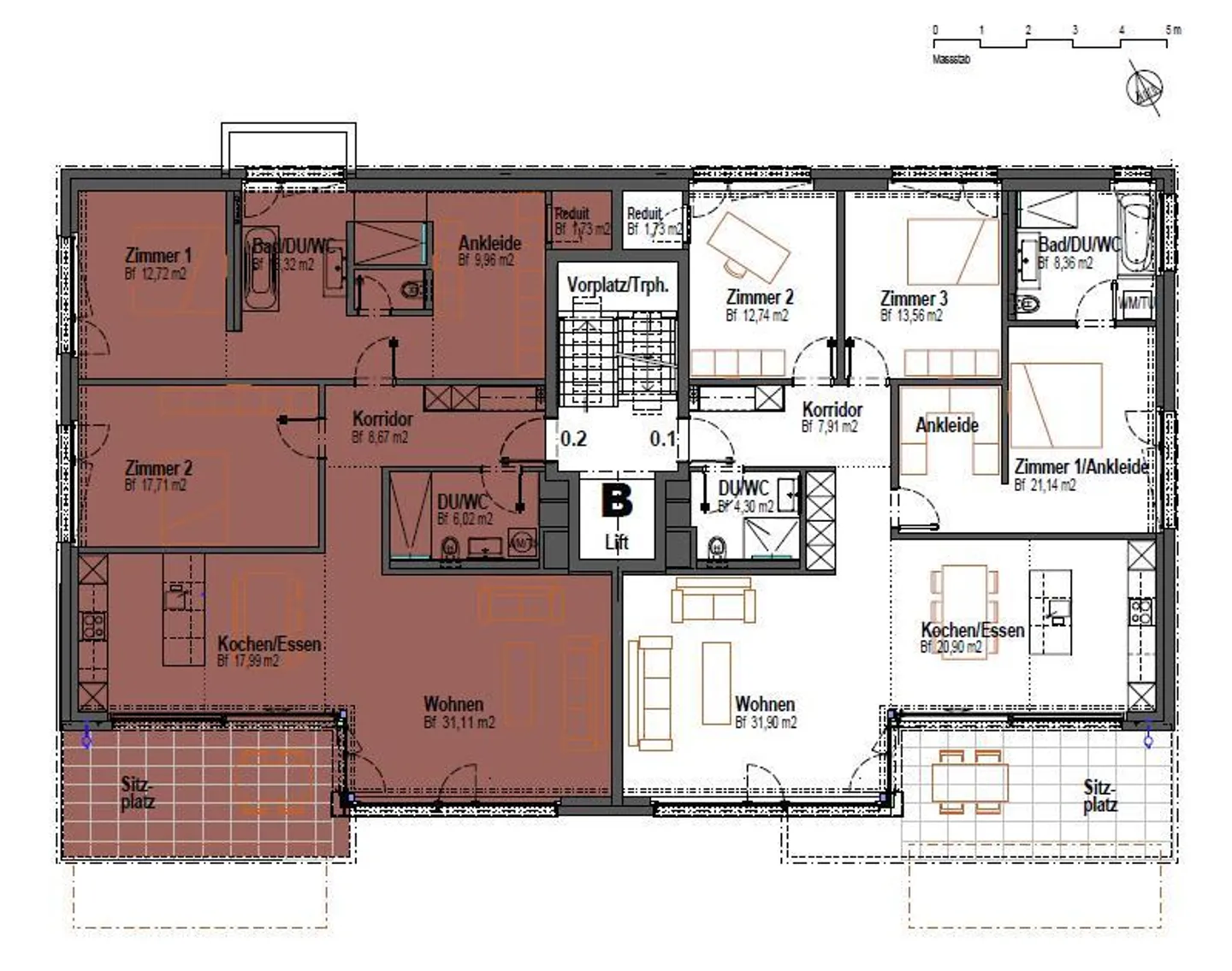 Bellissimo appartamento moderno di 3,5 locali a Männedorf - Foto 10 di 10