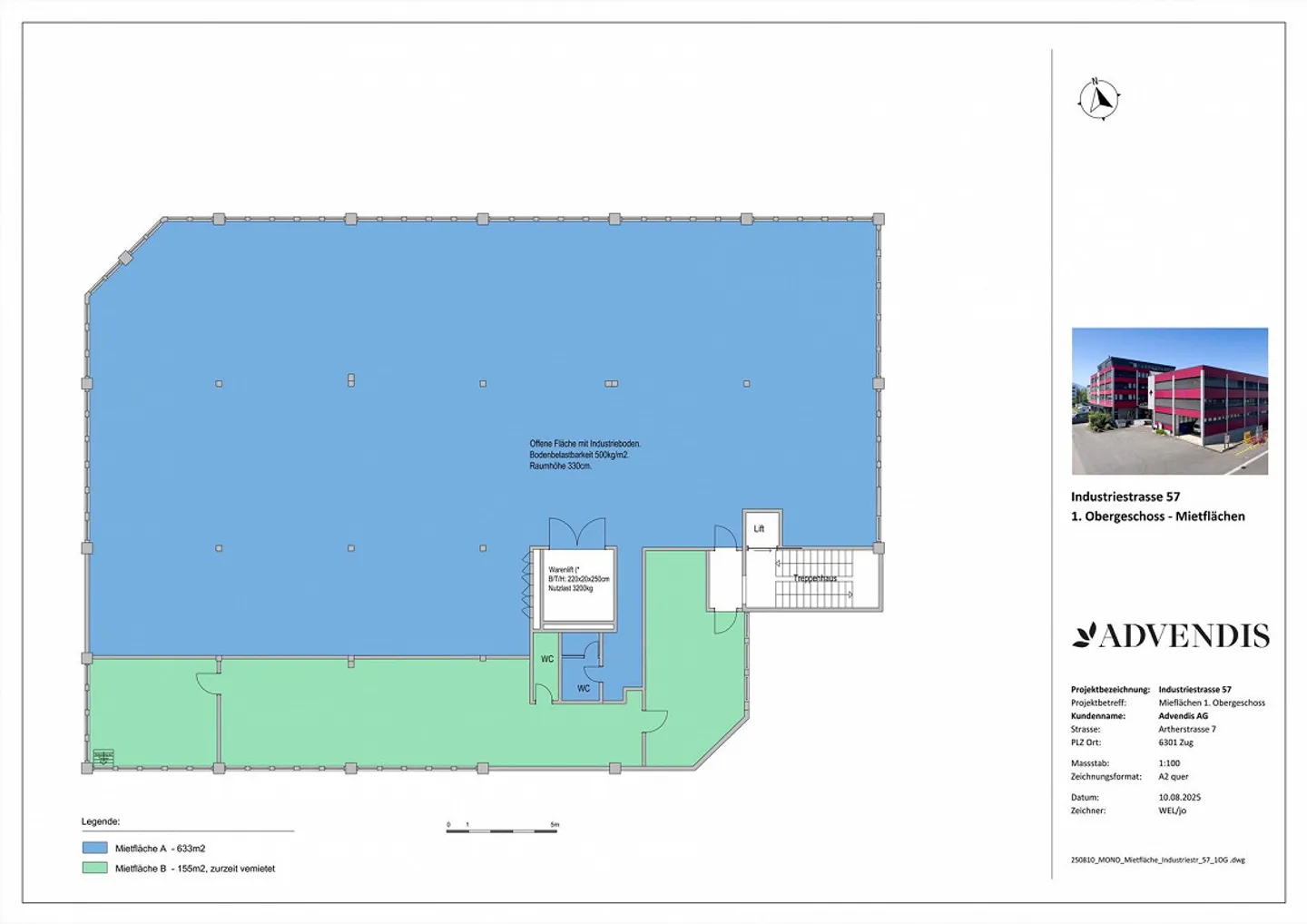 1600 m2 d'espace commercial/bureau avec élévateur à marchandises et rampes - Photo 10 sur 14