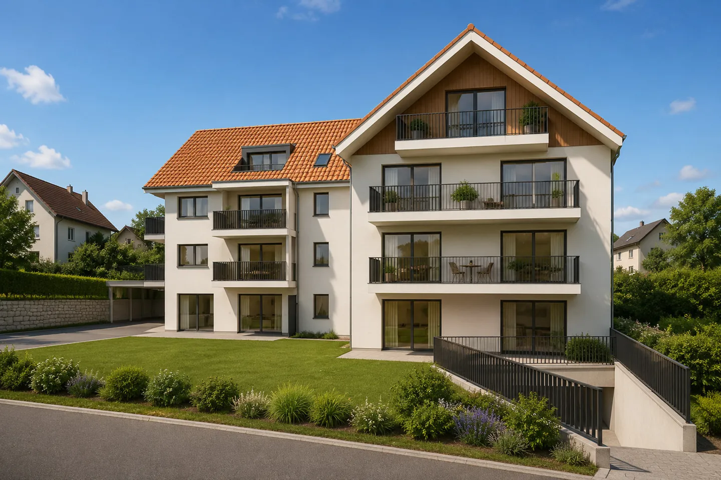 Appartamento nuovo di 4,5 stanze nel cuore di Oron-la-Ville - Foto 1 di 8