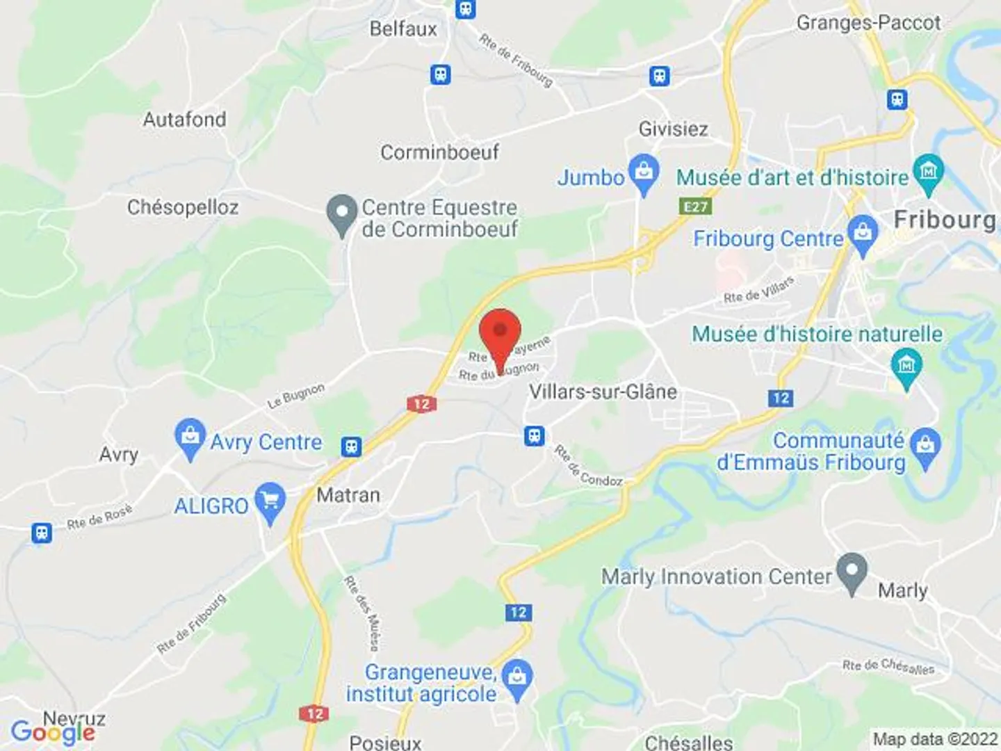 12 Außenparkplätze zur Miete in Villars-sur-Glâne - Foto 2 von 2