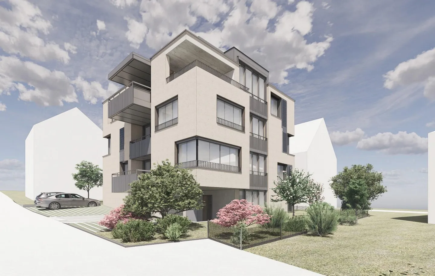 Prima occupazione in un nuovo edificio di 4 famiglie, molto centrale eppure tranquillo - Foto 11 di 12