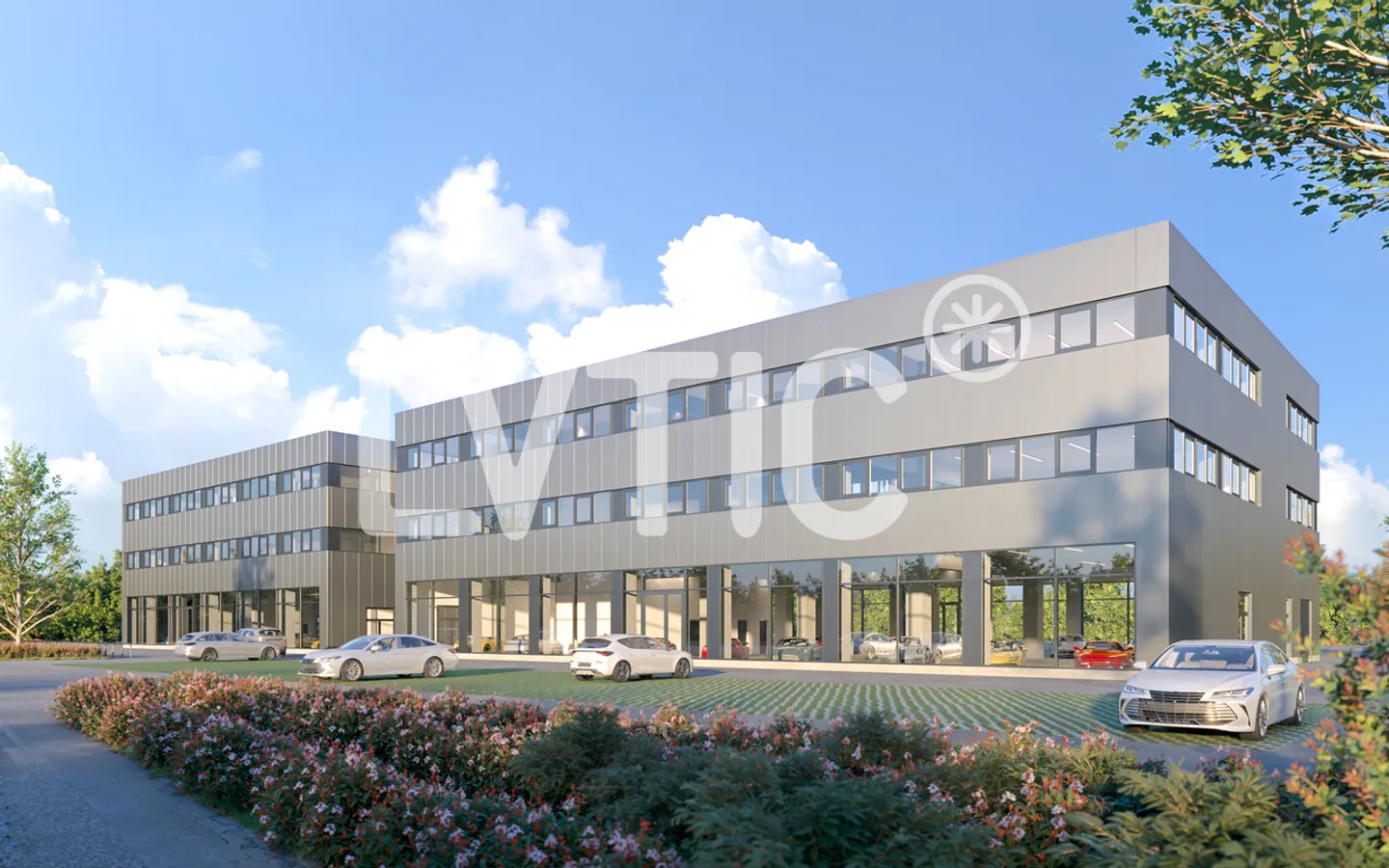 Showroom, laboratori, uffici di 3000 m2 divisibili in affitto a Nyon - Foto 1 di 5