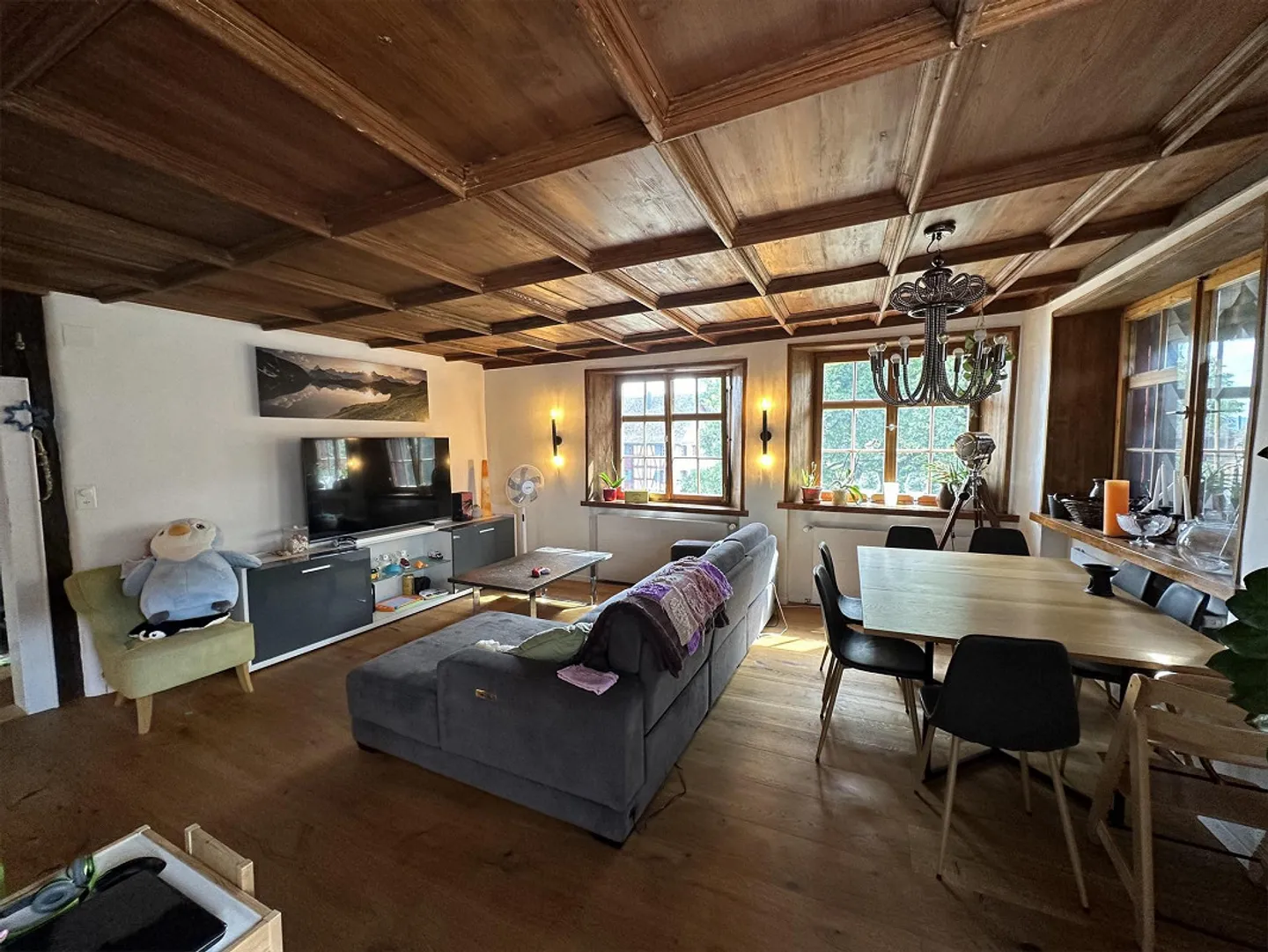 3 1/2 Zimmerwohnung in historischem Riegelhaus - Foto 4 von 13