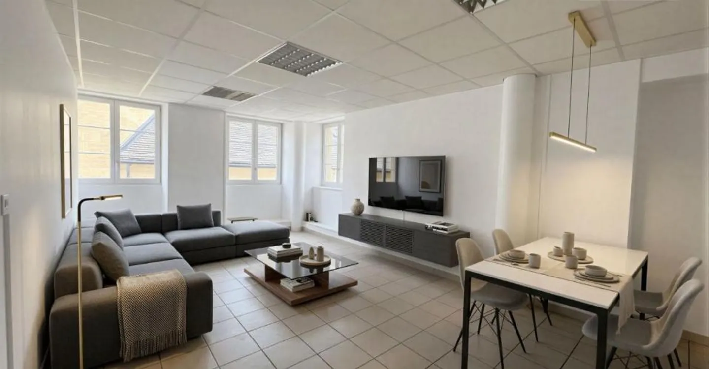 Ampio appartamento di 3,5 locali nel centro di Neuchâtel (zona pedonale) - Foto 1 di 4