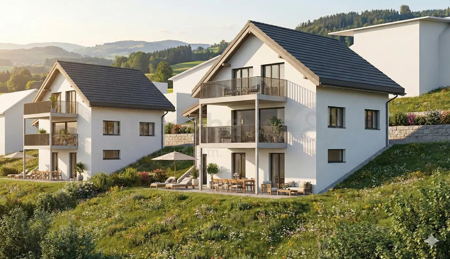 Nouveau bâtiment à Huttwil - seulement la maison A disponible - Photo 1 sur 6
