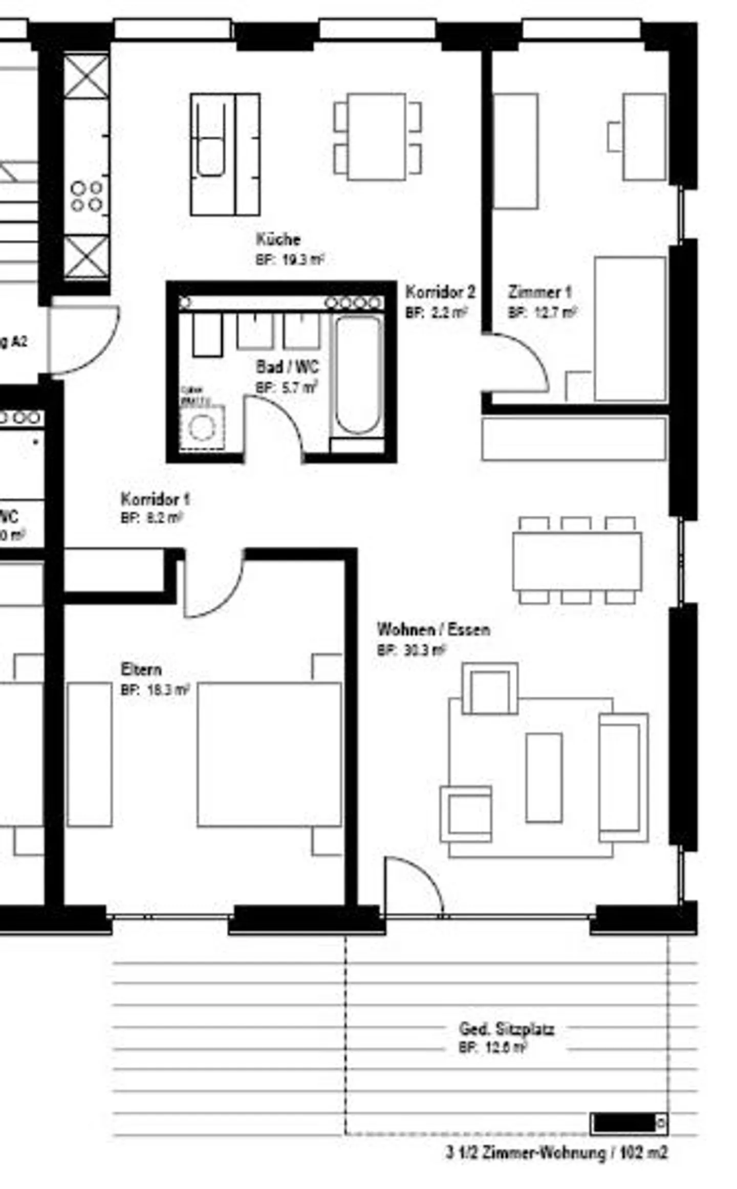 Beautiful 3.5-room apartment (102 m2) in Feusisberg - Photo 8 of 8