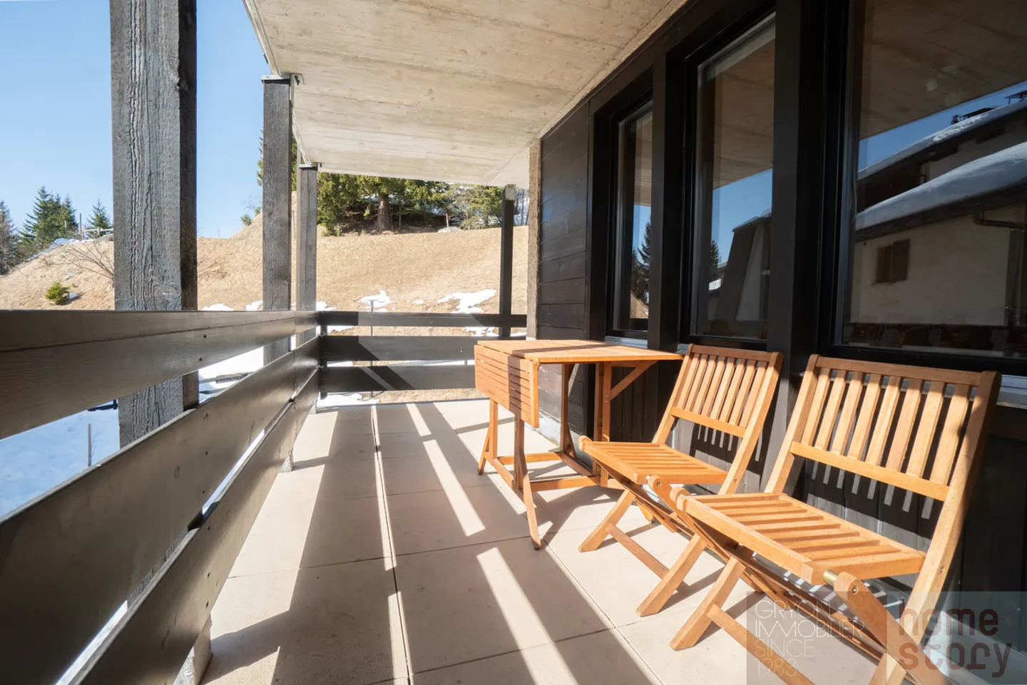 Ski studio with direct access to the slopes in Alpe des Chaux with corner balcony - Photo 7 of 10