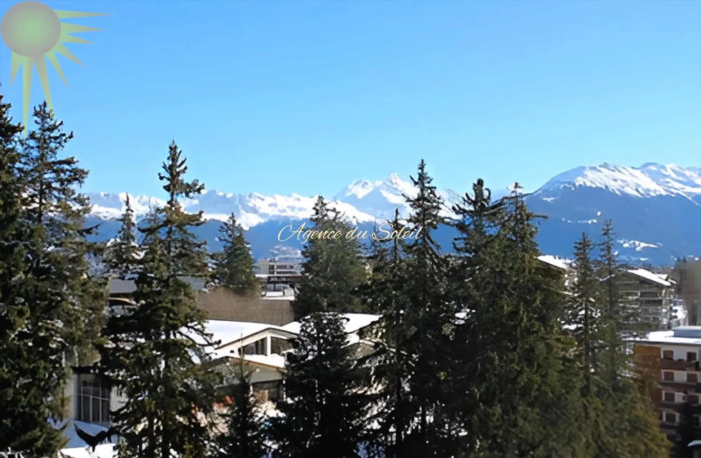 Exklusiv: Sehr großes 1,5-Zimmer-Studio nur wenige Schritte vom Zentrum von Crans entfernt - Foto 1 von 13