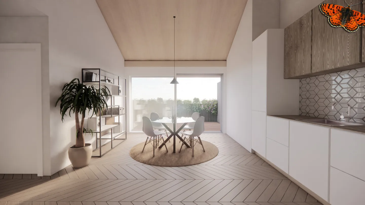 New penthouse apartment with 3.5 rooms in St-Aubin (FR) - Photo 2 of 13