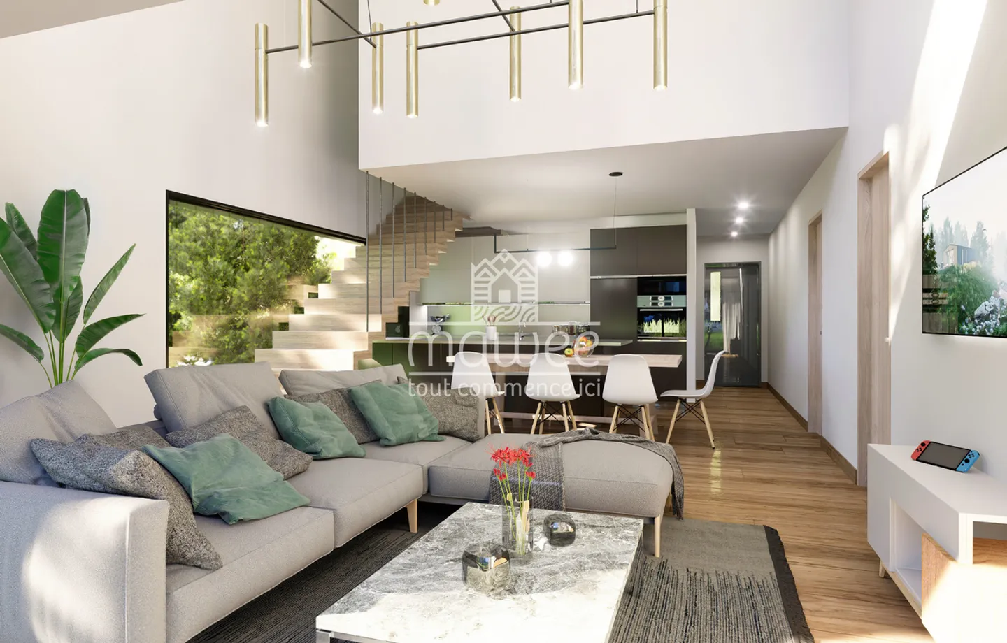New contemporary villa in Saillon - A preserved living environment - Photo 1 of 5
