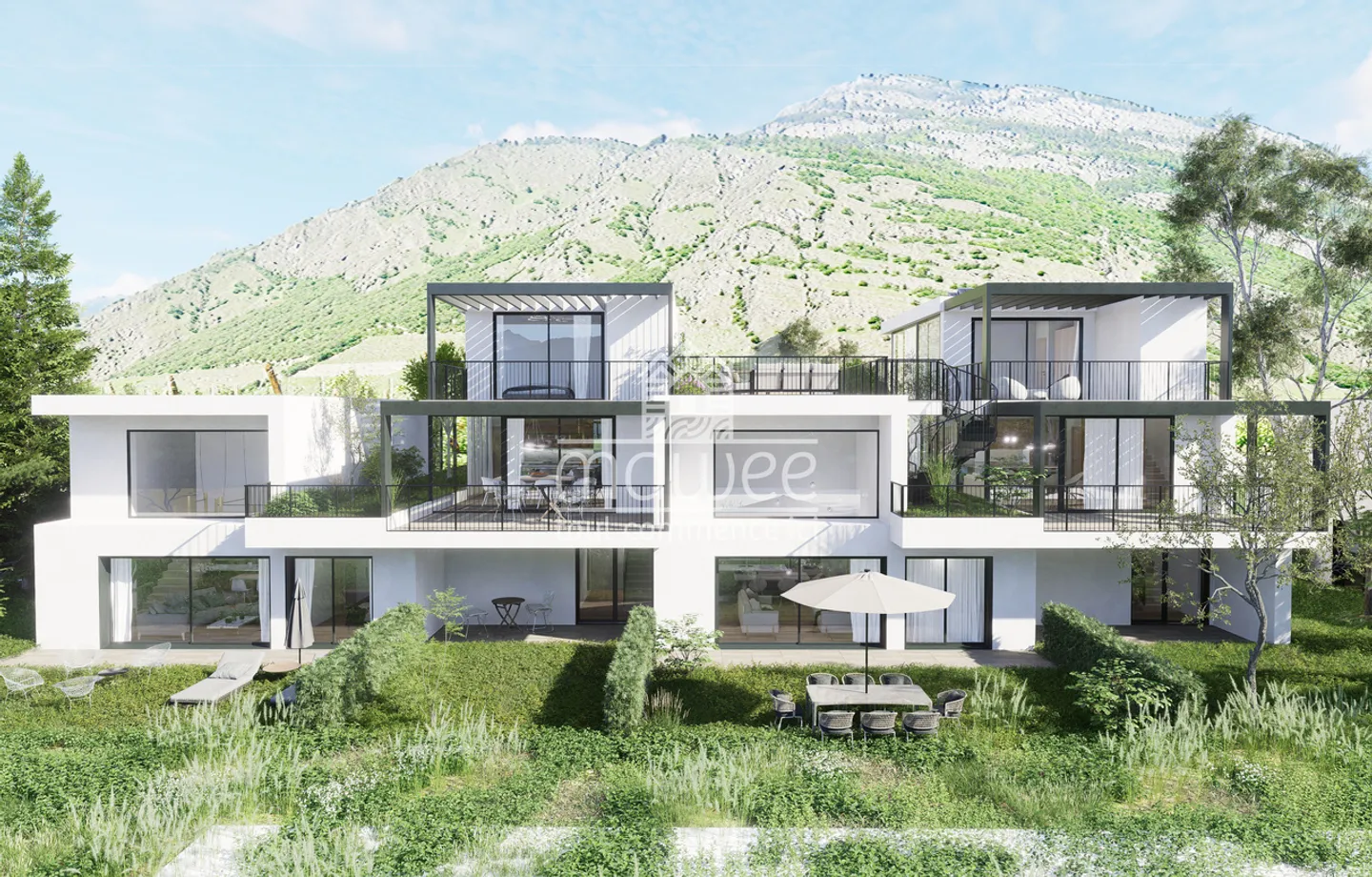 New contemporary villa in Saillon - A preserved living environment - Photo 3 of 5