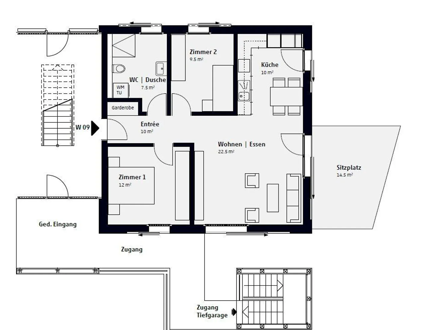 Appartement 2,5 pièces à Titterten / BL - Photo 9 sur 9