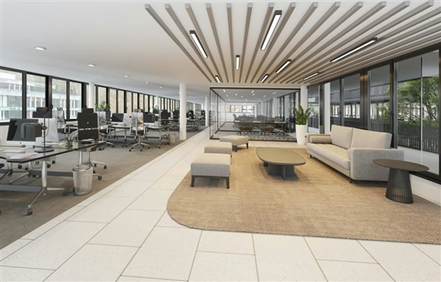 Offices, Practice or Showroom from 150 m2 to 1,120 m2 with a different flair, flooded with light and with patio flair - Photo 5 of 5