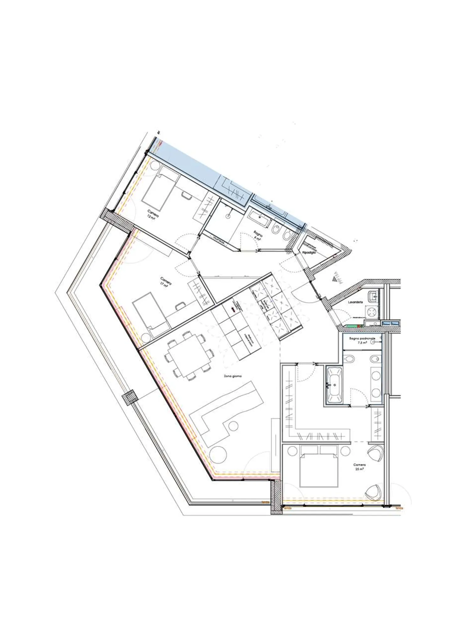 Neues Penthouse mit Seeblick in Lugano - Foto 12 von 12