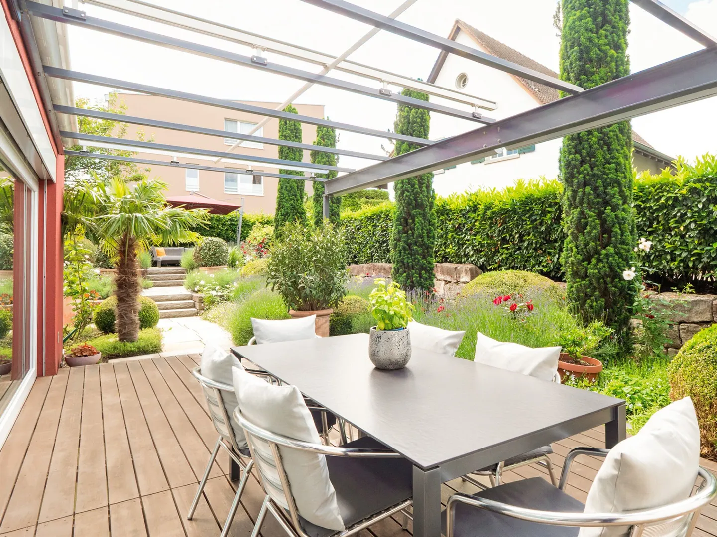 Appartement en duplex 4.5 Z' avec jardin de rêve, connexion interne par ascenseur + beaucoup d'intimité - Photo 11 sur 13