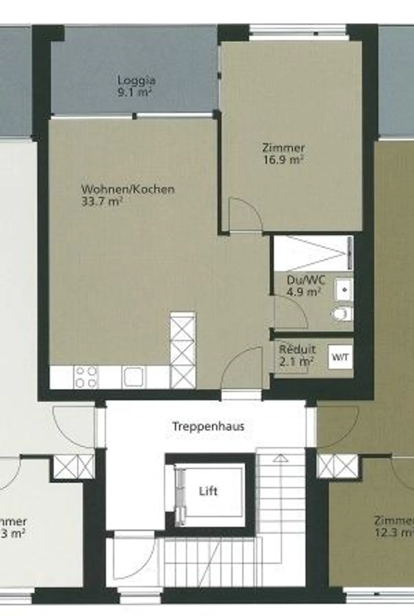 Modernes Apartment mit Seesicht - Foto 6 von 6
