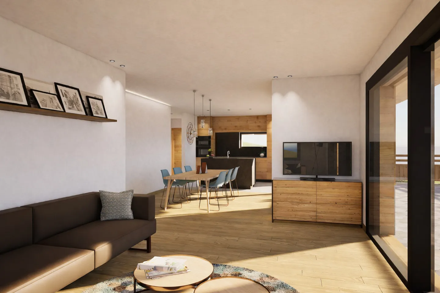 Appartement alpin moderne avec terrasse - Photo 5 sur 8