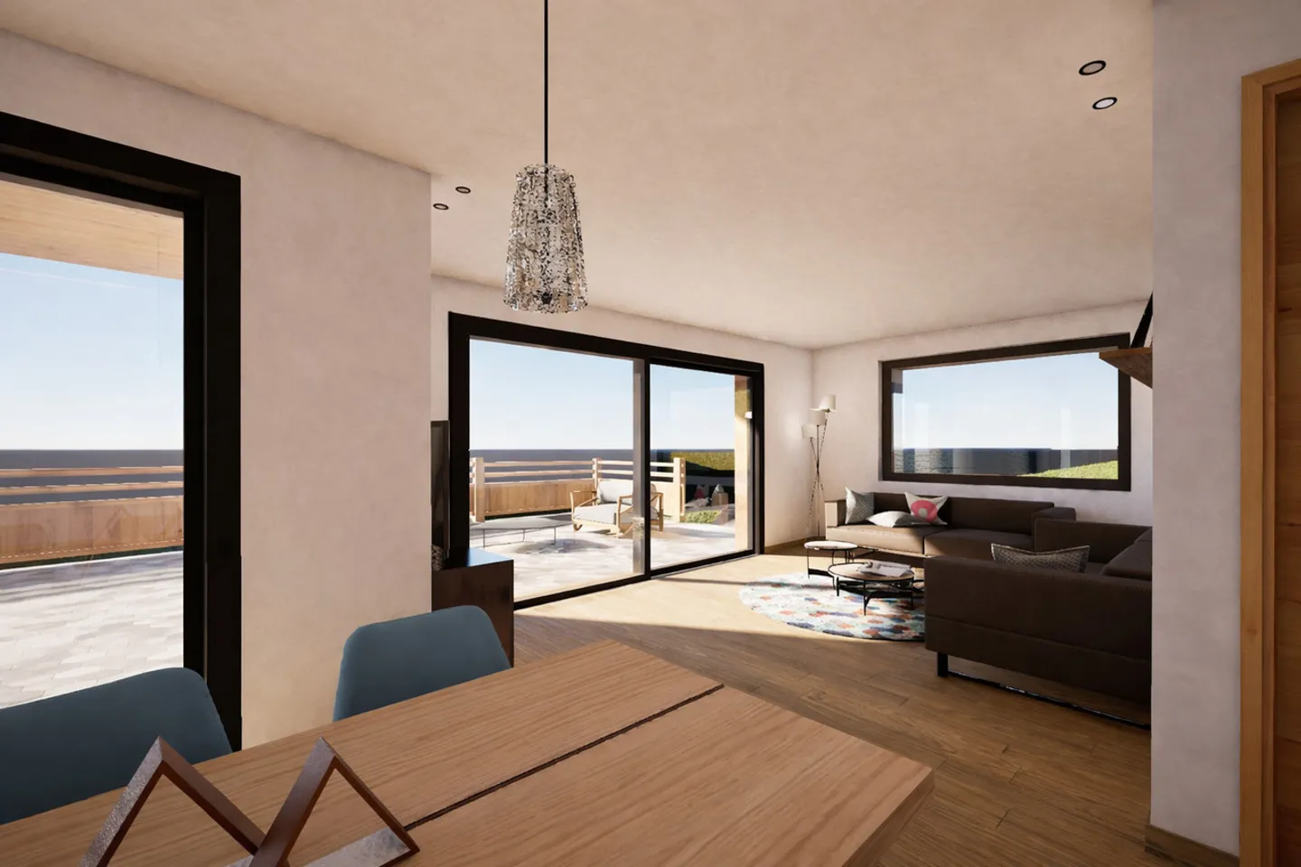 Appartement alpin moderne avec terrasse - Photo 6 sur 8