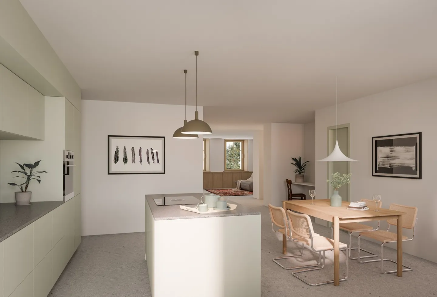 Appartamento nuovo di 4,5 locali al piano terra in una fattoria ristrutturata - Foto 2 di 2