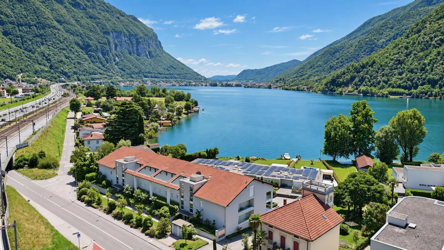 Raffiniertes Apartment mit Magnifichem Blick auf den Luganersee - Foto 6 von 18