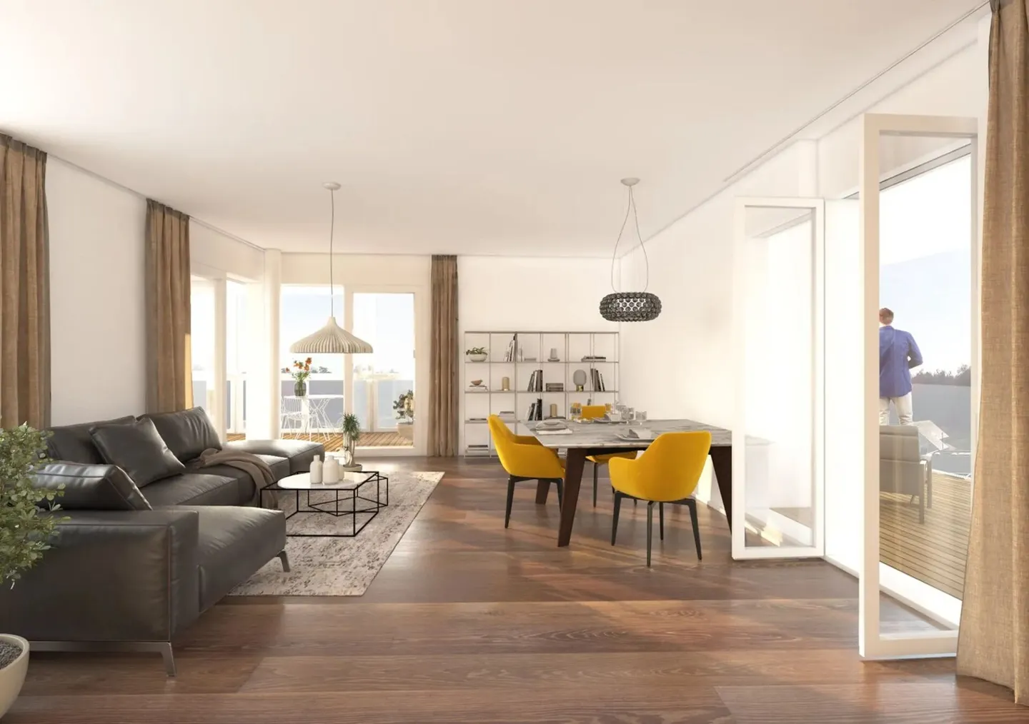 LETZTES EXEMPLAR! Stilvolle 3.5 Zimmer-Wohnung mit luxuriösem Finish - Nur noch 1 Monat bis Einzug! - Foto 4 von 5