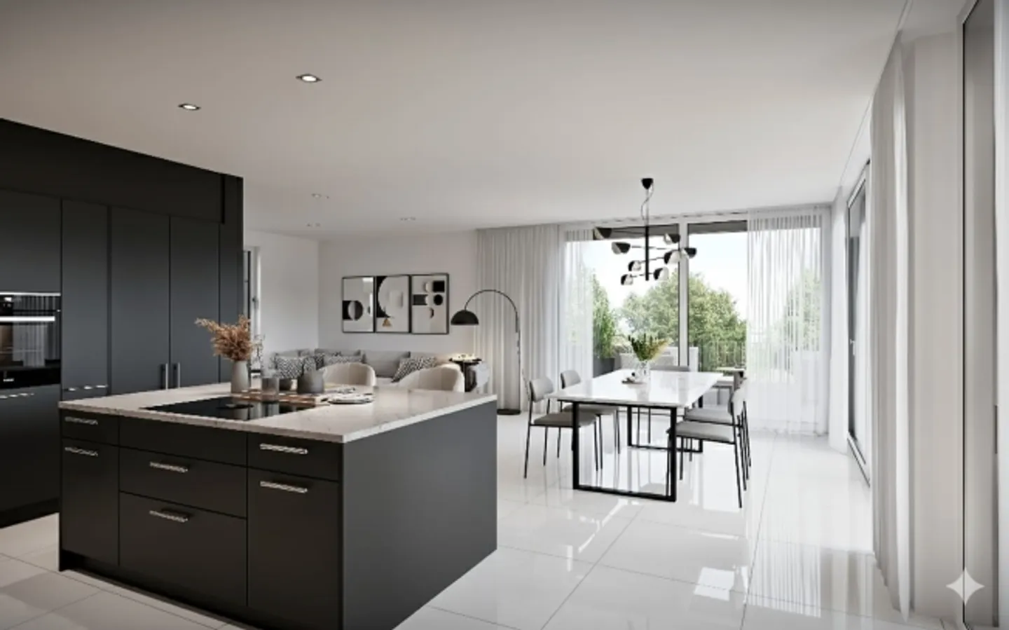 Attico lussuoso di 4,5 stanze con grande terrazza a Böttstein - Foto 8 di 13