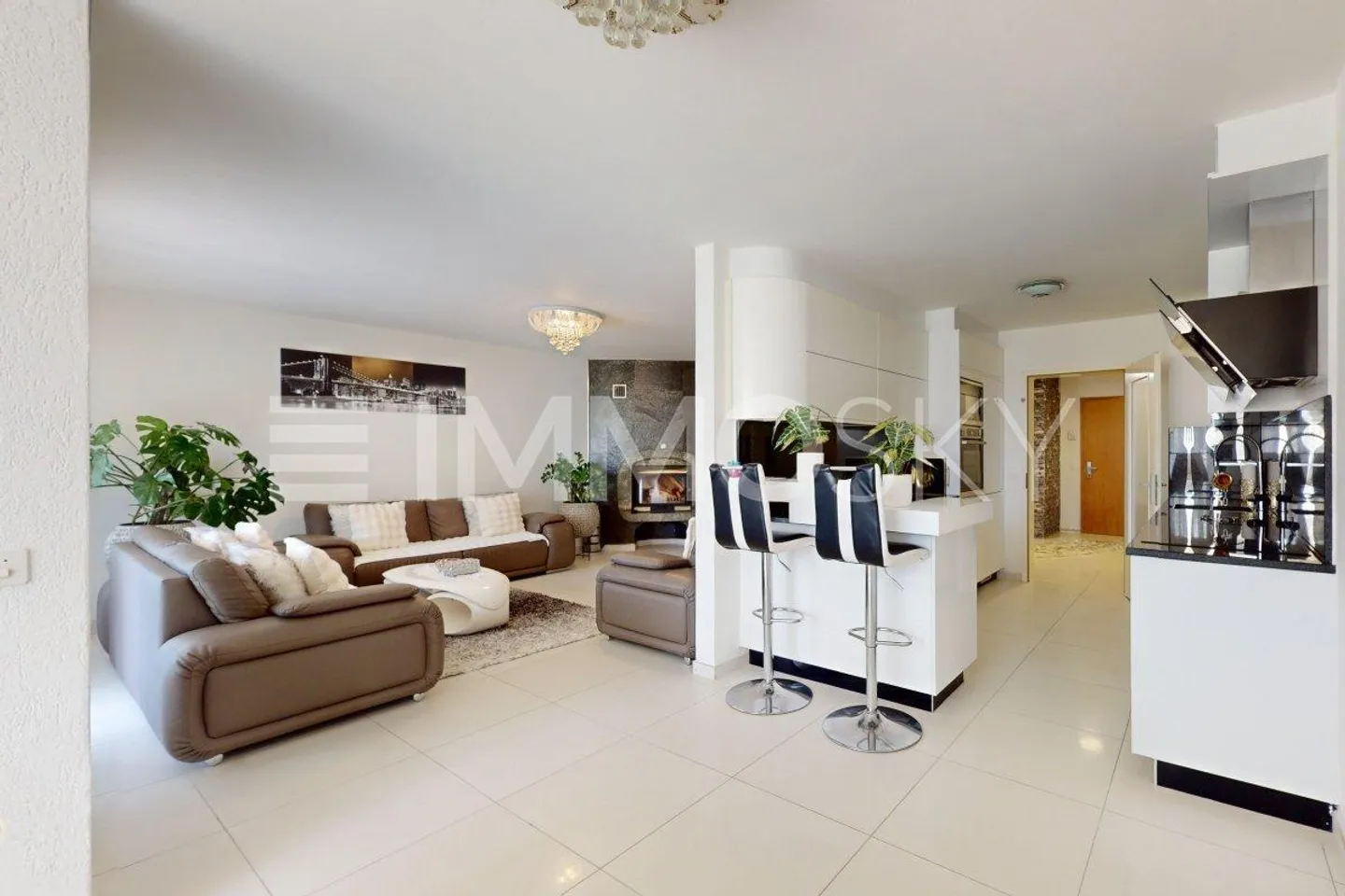 4,5 Zimmer vollständig renoviert an den Toren von Fribourg! - Foto 1 von 5