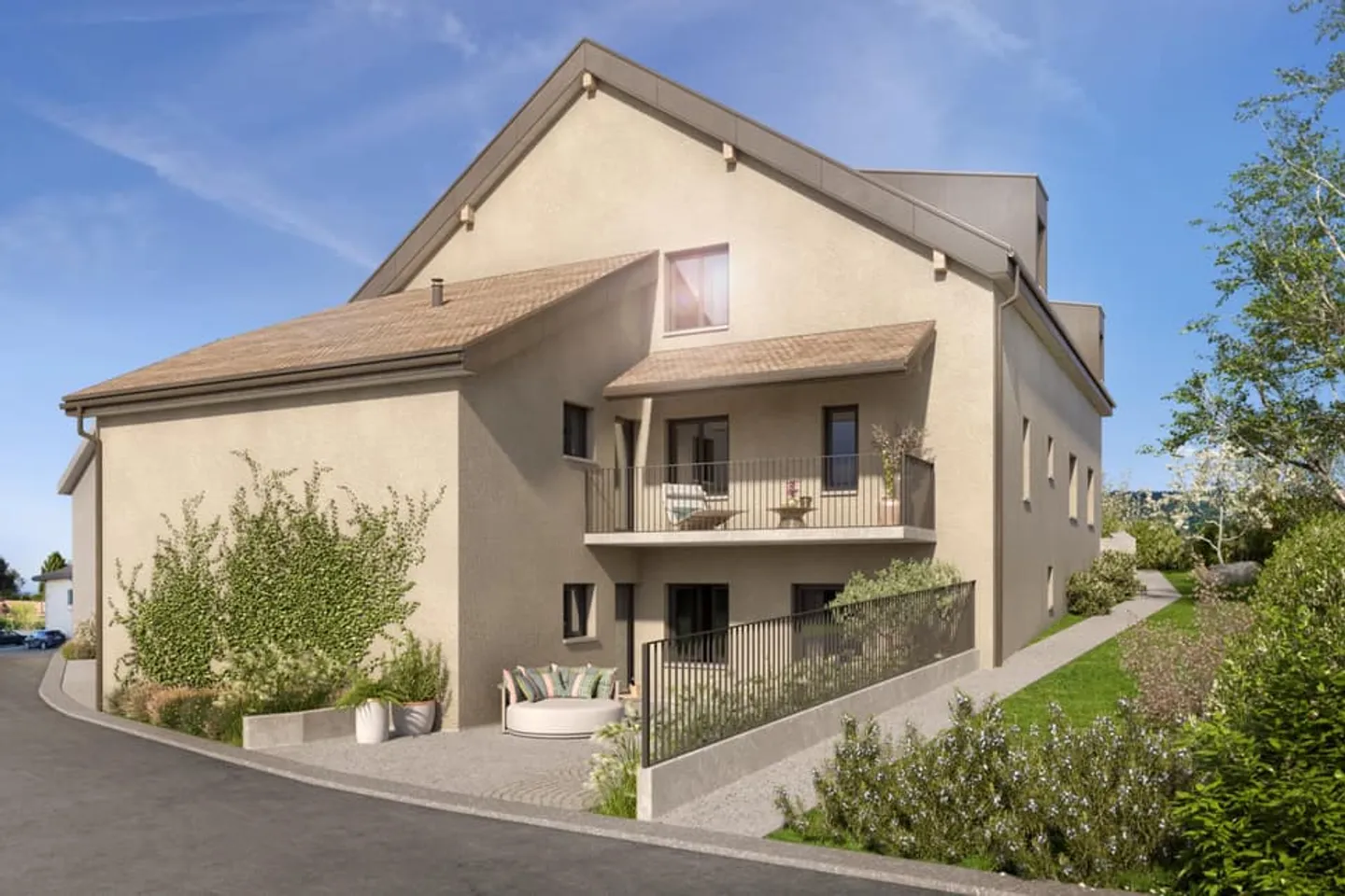 Promotion de 5 appartements, 1 commerce et 1 atelier à Bassins - Photo 1 sur 3